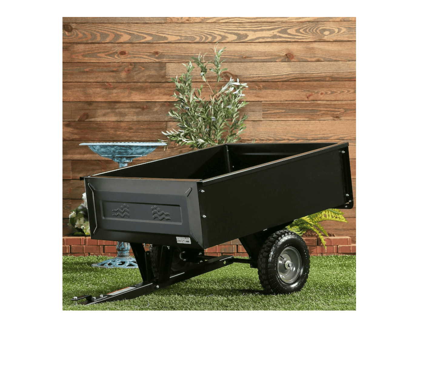 Agri-Fab 45-0303 350-Pound 10-cu ft Steel Dump Cart, Black - Image 2