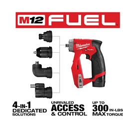 Milwaukee 2505-22-2457-20 M12 FUEL 12V Lithium-Ion Brushless Cordless 4-in-1