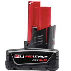 Milwaukee 2420-20-48-11-2440 M12 12V Lithium-Ion HACKZALL Cordless Reciprocating Saw with 4.0 Ah M12 Battery