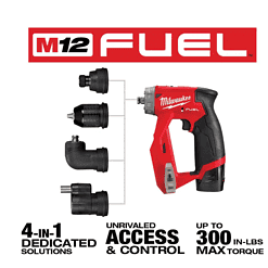 Milwaukee 2505-22-2551-20 M12 FUEL 12V Lithium-Ion Brushless Cordless 4-in-1 Installation 3/8in. Drill Driver & SURGE Impact Driver Combo Kit