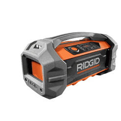 RIDGID R84087 18V Hybrid Jobsite Radio with Bluetooth Wireless Technology (Tool Only)