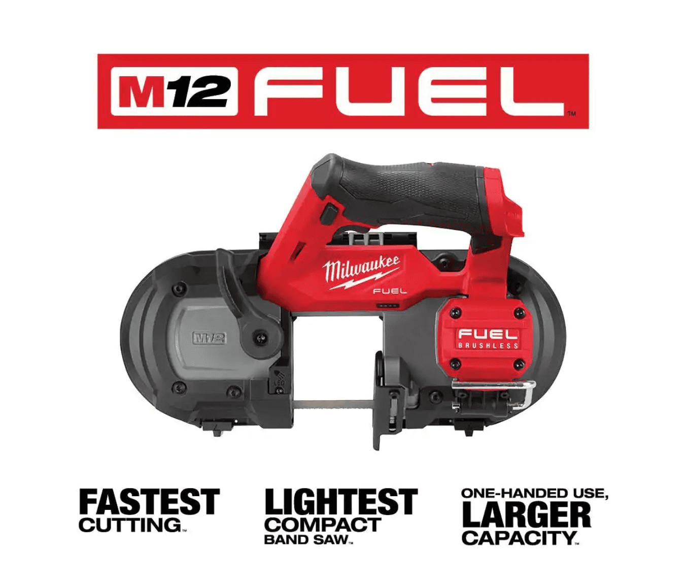 Milwaukee Band Saw 2529-20-2522-20 M12 FUEL 12V Lithium-Ion Cordless Compact with 3 in. Cut Off Saw (2-Tool)