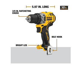 Alternative view of DEWALT DCK221F2 XTREME 2-Tool 12-Volt Max Brushless Power Tool Combo Kit with Soft Case (2-Batteries and charger Included)