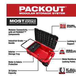 Milwaukee 48-22-8428 PACKOUT 38 in. Rolling Tool Chest