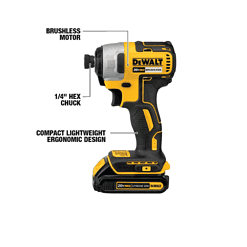 Alternative view of DEWALT DCK675D2 6-Tool 20-Volt Max Brushless Power Tool Combo Kit with Soft Case (2-Batteries and charger Included)
