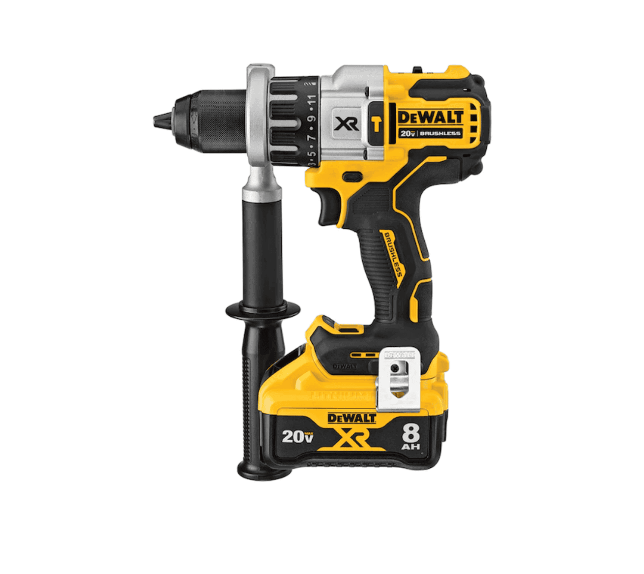 DEWALT Drill DCD998W1 XR POWER DETECT 1/2-in 20-volt Max-Amp Variable Speed Brushless Cordless - Hammer Drill (1-Battery Included) - Image 2