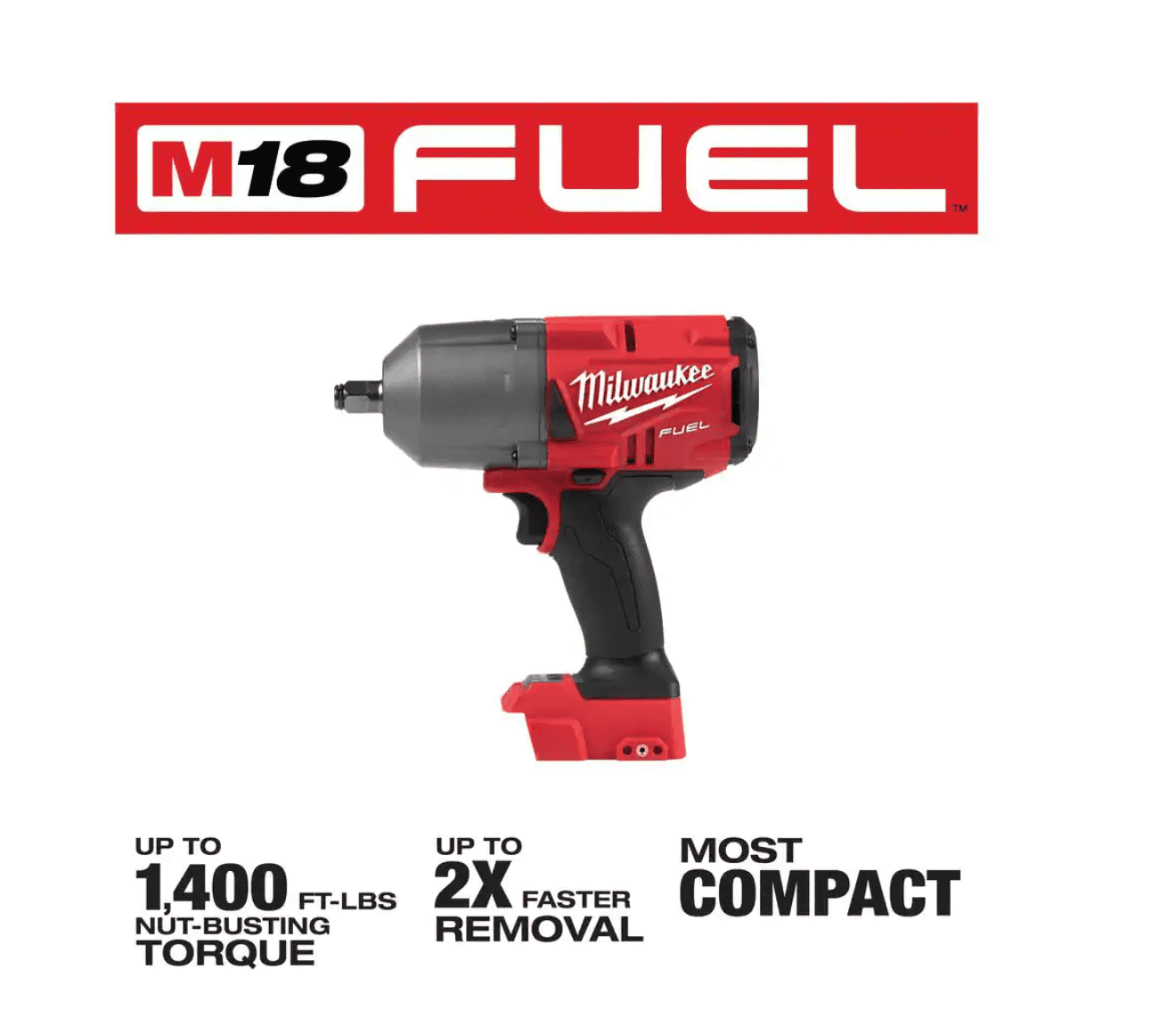 Milwaukee 2767-20-49-16-2767 M18 FUEL 18V Lithium-Ion Brushless Cordless 1/2 in