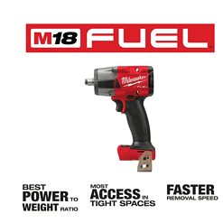Milwaukee 2962-20-2854-20 M18 Impact Wrench Gen-2 18-Volt Li-Ion Cordless Mid Torque w/Friction Ring