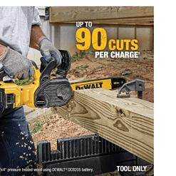 DEWALT DCCS620B 20V MAX 12in. Brushless Cordless Battery Powered Chainsaw, Tool Only