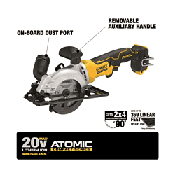 DEWALT DCS571B ATOMIC 20-Volt MAX Cordless Brushless 4-1/2 in. Circular Saw (Tool-Only)