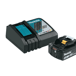 Makita BL1840BDC1 18-Volt LXT Lithium-Ion High Capacity Battery Pack 4.0Ah with Fuel Gauge and Charger Starter Kit