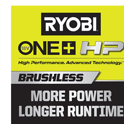 RYOBI P2520-BLW ONE+ HP 18V Brushless 10 in. Cordless Battery Chainsaw and 110 MPH 350 CFM Leaf Blower with 4.0 Ah Battery and Charger