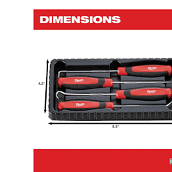Milwaukee 48-22-9515 Combination Metric Wrench Mechanics Tool Set & 48-22-9215 Hook and Pick Set (19-Piece)