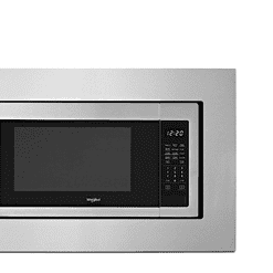 Alternative view of Whirlpool 1.6-cu ft 1200-Watt Countertop Microwave (Fingerprint Resistant Stainless Steel)