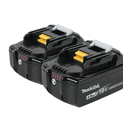 Makita BL1840B-2 18-Volt LXT Lithium-Ion High Capacity Battery Pack 4.0Ah with LED Charge Level Indicator (2-Pack)