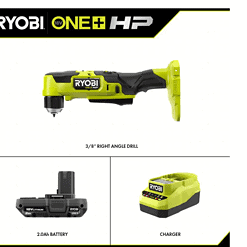 RYOBI PSBRA02K ONE+ HP 18V Brushless Cordless Compact 3/8 in. Right Angle Drill Kit with (1) 1.5 Ah Battery and 18V Charger