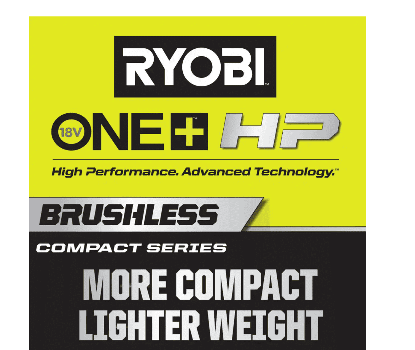 RYOBI PSBID01K-PSBCS02B ONE+ HP 18V Brushless Cordless Compact 1/4 in. Impact Driver and Cut-Off Tool, (2) 1.5 Ah Batteries, Charger, and Bag