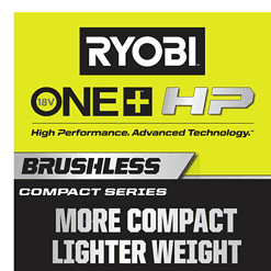 RYOBI PSBRS01B-PSBCS02B ONE+ HP 18V Brushless Cordless Compact 2-Tool Combo Kit with One-Handed Reciprocating Saw and Cut-Off Tool (Tools Only)