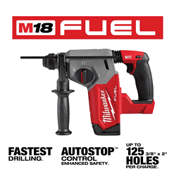 Milwaukee 2912-20 M18 FUEL 18V Lithium-Ion Brushless Cordless 1 in. SDS-Plus Rotary Hammer (Tool-Only)