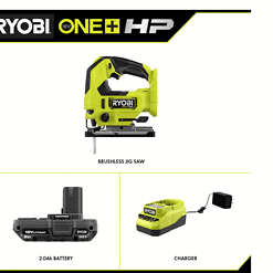 RYOBI Jig Saw PBLJS01B-PSK005 ONE+ HP 18V Brushless Cordless with 2.0 Ah Battery and Charger