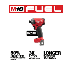 Milwaukee 2760-20 M18 FUEL SURGE 18V Lithium-Ion Brushless Cordless 1/4 in. Hex Impact Driver (Tool-Only)