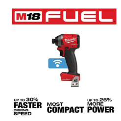 Milwaukee 2857-20 M18 FUEL ONE-KEY 18V Lithium-Ion Brushless Cordless 1/4 in. Hex Impact Driver (Tool-Only)