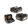 RIDGID AC87024SB2 18V Lithium-Ion (1) 4.0 Ah Battery, (1) 2.0 Ah Battery, and 18V Charger