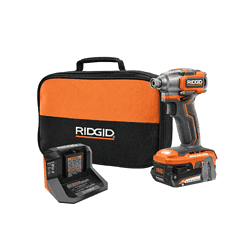 RIDGID R8723K 18V SubCompact Brushless Cordless Impact Driver Kit with (1) 2.0 Ah Battery, Charger, and Bag