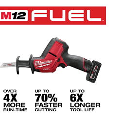 Milwaukee 2520-21XC-2457-20 M12 FUEL 12-Volt Lithium-Ion Brushless Cordless HACKZALL Reciprocating Saw Kit W/ M12 3/8 in. Ratchet