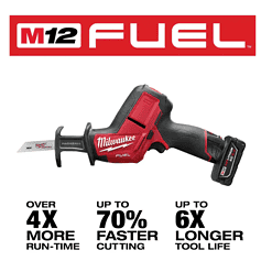 Milwaukee 2520-21XC-2426-20 M12 FUEL 12-Volt Lithium-Ion Brushless Cordless HACKZALL Reciprocating Saw Kit W/ M12 Multi-Tool