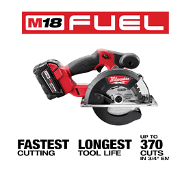 Milwaukee 2782-20 M18 FUEL 18-Volt Lithium-Ion Brushless Cordless Metal Cutting 5-3/8 in. Circular Saw (Tool-Only) w/ Metal Saw Blade