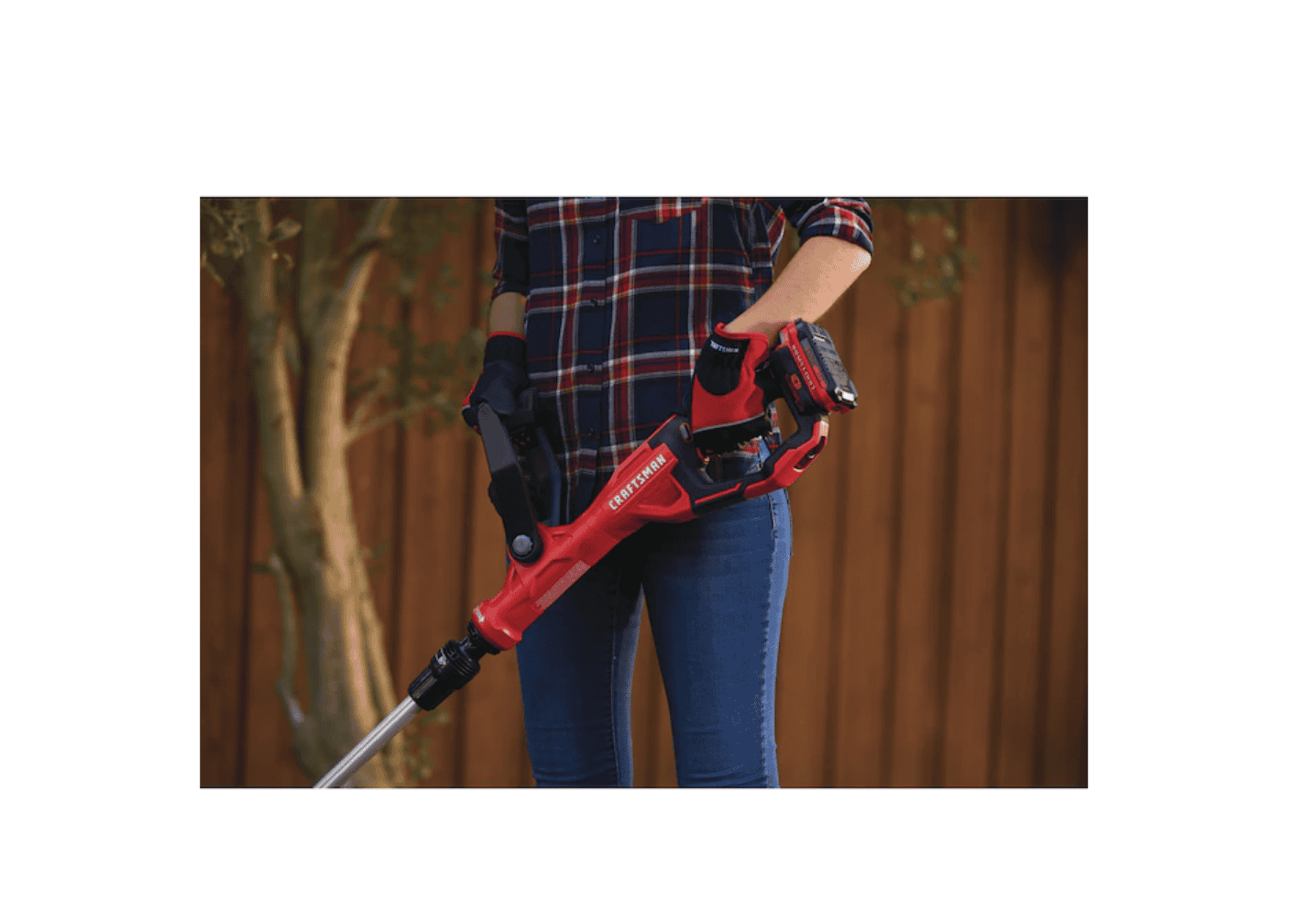 CRAFTSMAN CMCST900D1 WEEDWACKER V20 20-volt Max 13-in Straight Cordless String Trimmer Edger Capable (Battery Included) - Image 11