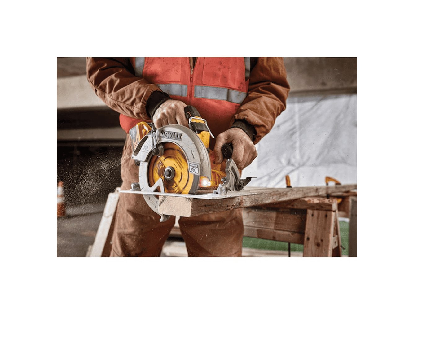 DEWALT Circular Saw DCS574W1 XR POWER DETECT 20-Volt Max 7-1/4-in Brushless Cordless (1-Battery and Charger Included) - Image 11