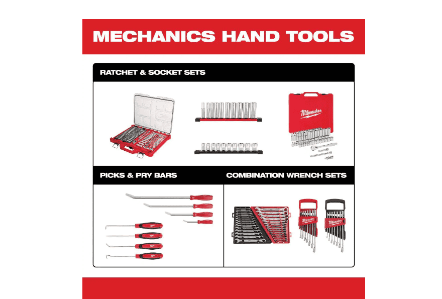 Milwaukee MLW48-22-9415 Combination SAE Wrench Mechanics Tool Set (15-Piece)
