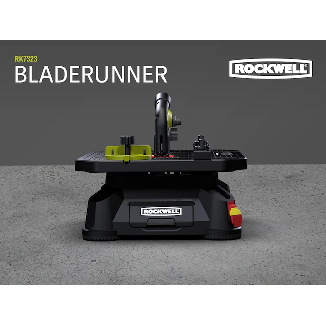 ROCKWELL Table Saw RK7323 BladeRunner X2 4-in Carbon 5.5-Amp Portable Corded - Image 4