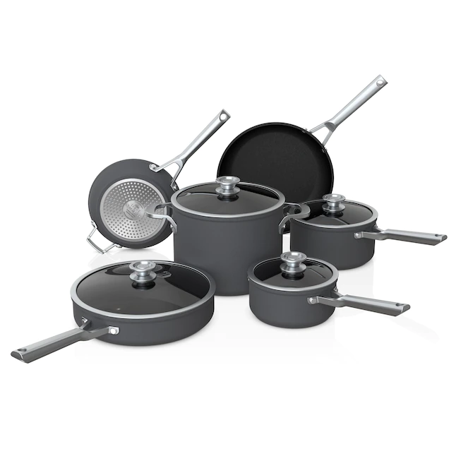 Ninja C59500 Foodi NeverStick Premium Anti-Scratch Nest System, 10-Piece Cookware Set - Image 2