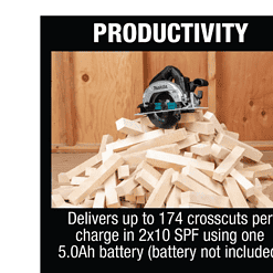 Makita Circular Saw XSH04ZB 18-Volt 6-1/2 in. LXT Sub-Compact Lithium-Ion Brushless Cordless (Tool Only)
