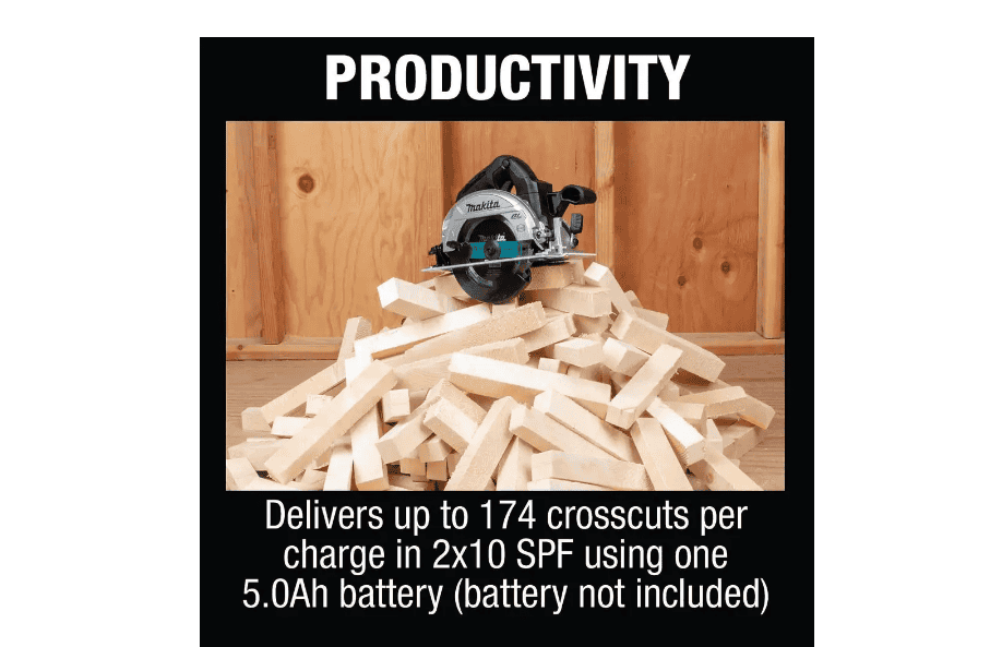 Makita Circular Saw XSH04ZB 18-Volt 6-1/2 in. LXT Sub-Compact Lithium-Ion Brushless Cordless (Tool Only)