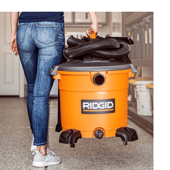 RIDGID HD1640 16 Gal. 5.0-Peak HP NXT Wet/Dry Shop Vacuum with Filter, Hose and Accessories