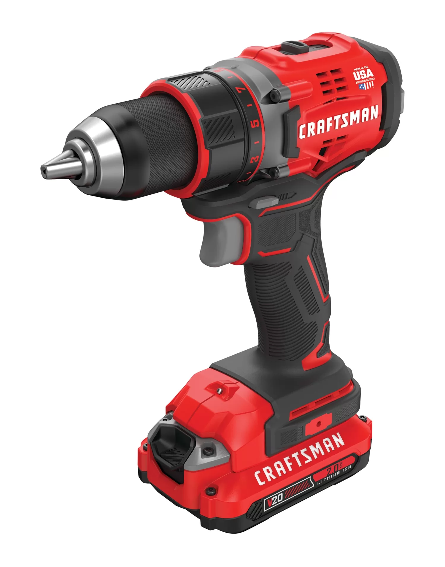 CRAFTSMAN V20 20-volt 1/2-in Brushless Cordless Drill(2 Li-ion Batteries Included and Charger Included) - Image 12