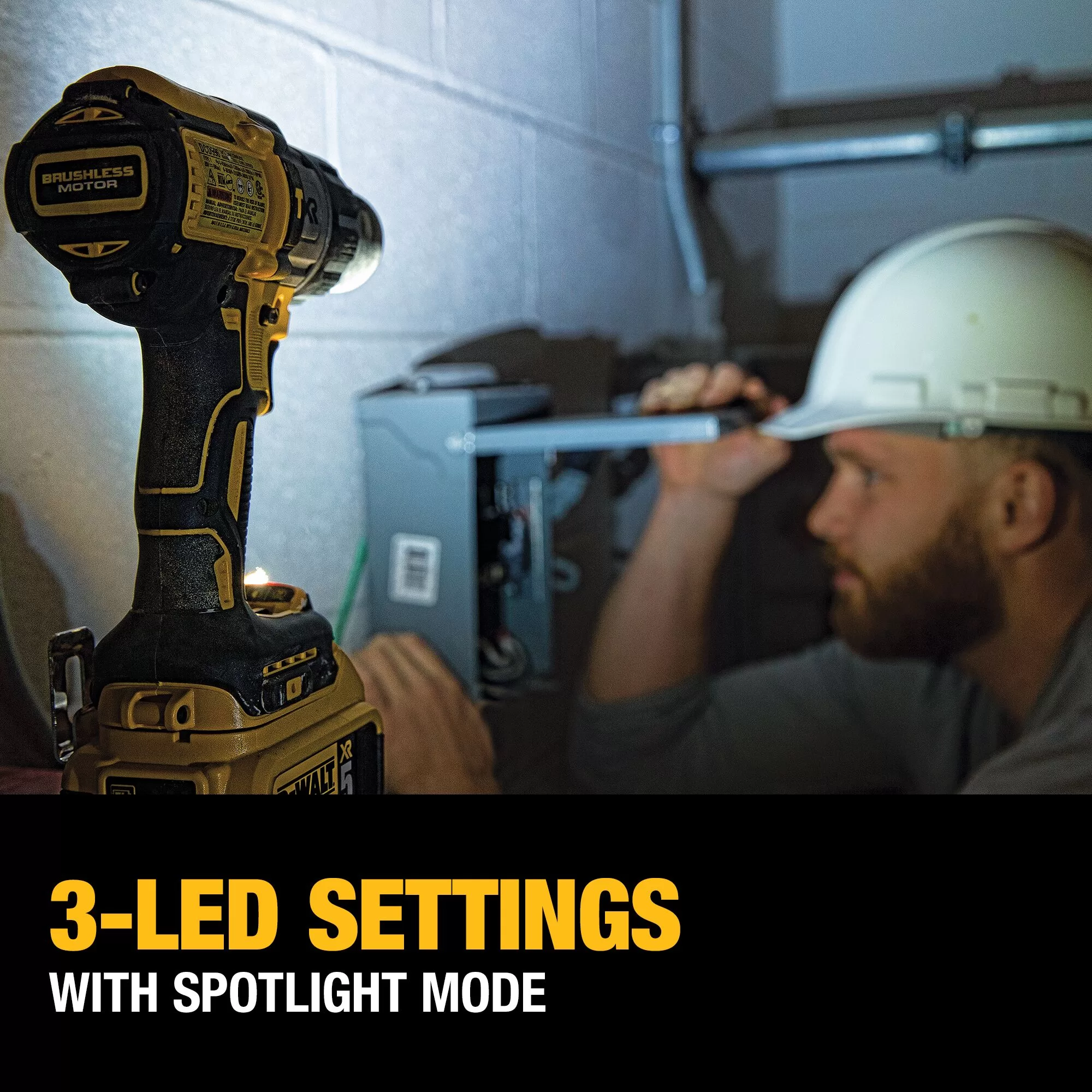 DEWALT XR 2-Tool 20-Volt Brushless Power Tool Combo Kit with Hard Case (2-Batteries and charger Included) - Image 5