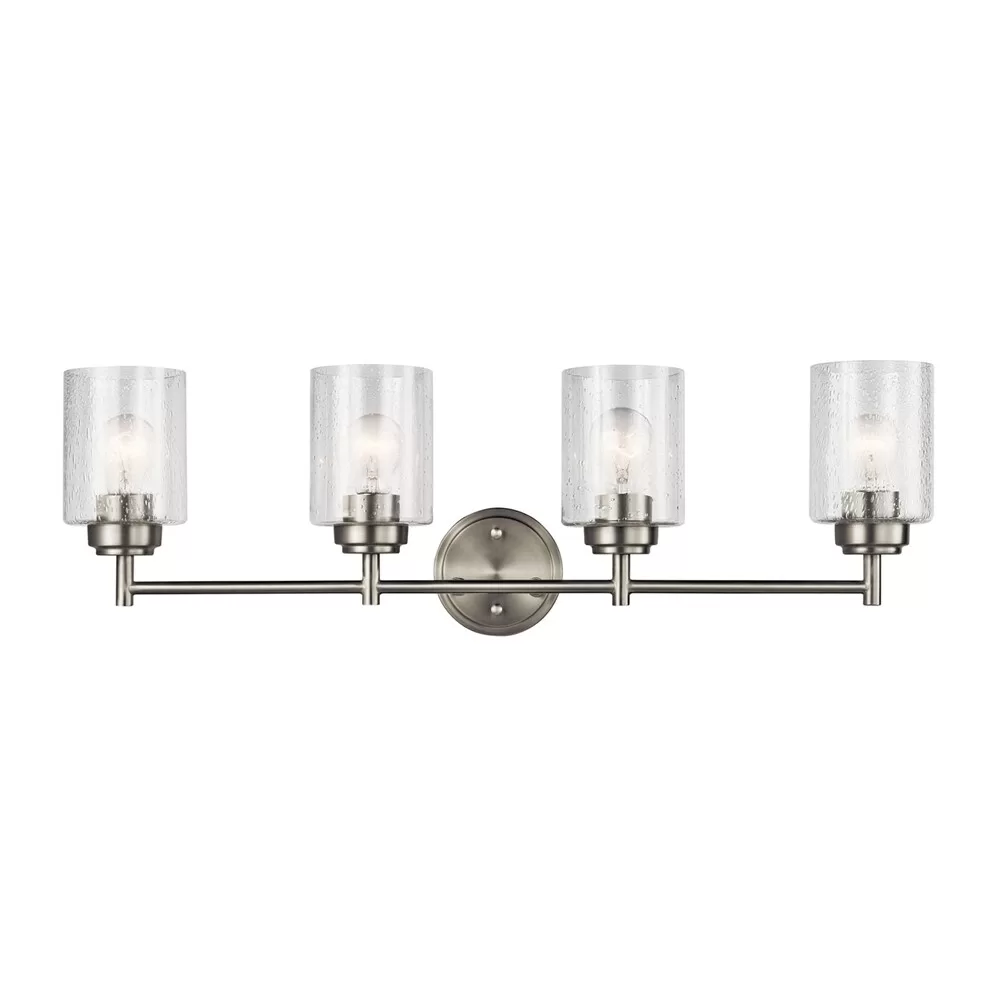 Kichler 45887NI Winslow 30-in 4-Light Brushed Nickel Transitional Vanity Light - Image 2