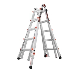 Little Giant Ladders Leveler M22 with Leg Levelers Aluminum 22-ft Reach Type 1AA- 375 lbs. Capacity Telescoping Multi-Position Ladder