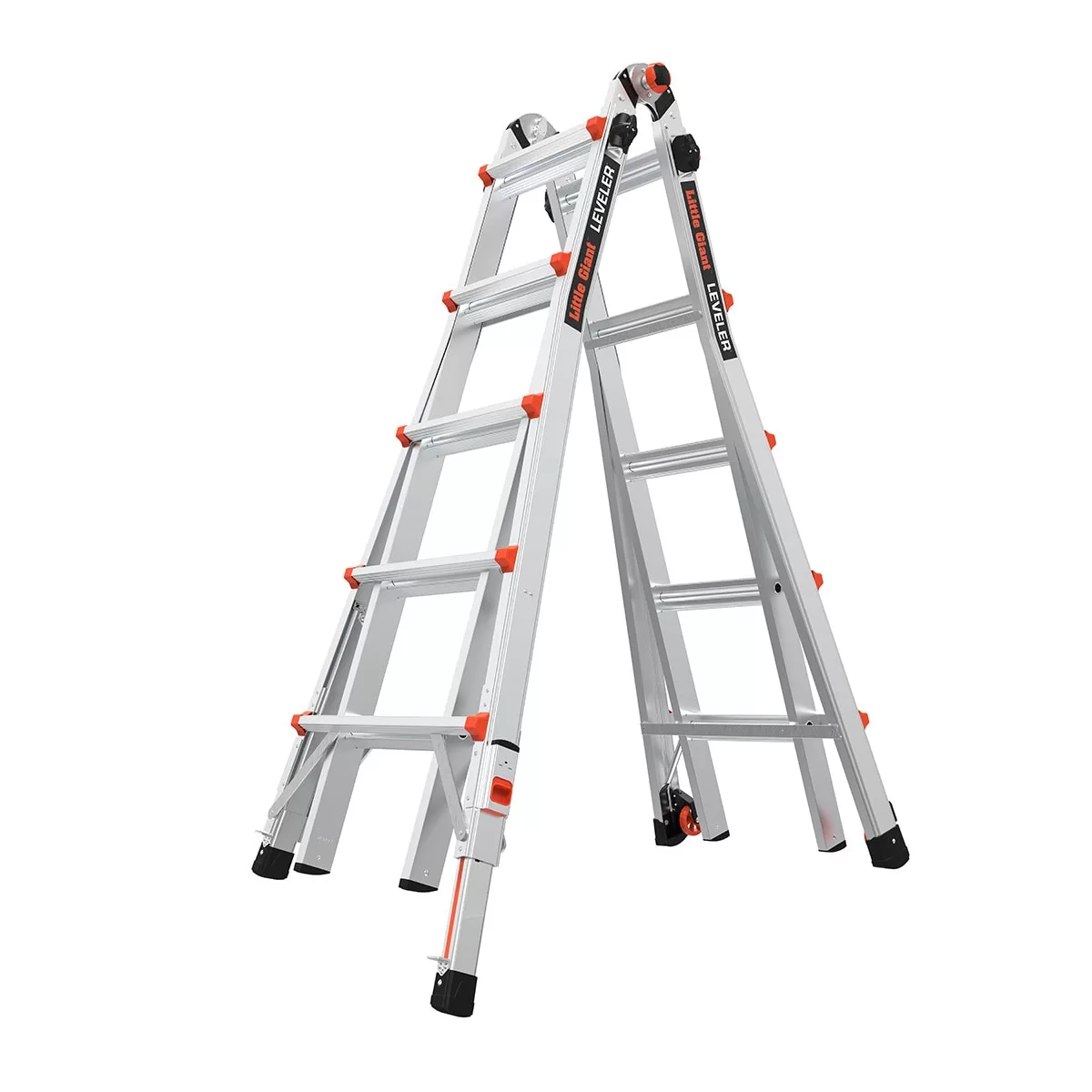 Little Giant Ladders Leveler M22 with Leg Levelers Aluminum 22-ft Reach Type 1AA- 375 lbs. Capacity Telescoping Multi-Position Ladder