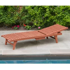 Alternative view of Leisure Season Frame Stationary Chaise Lounge Chair(s) with Solid Seat