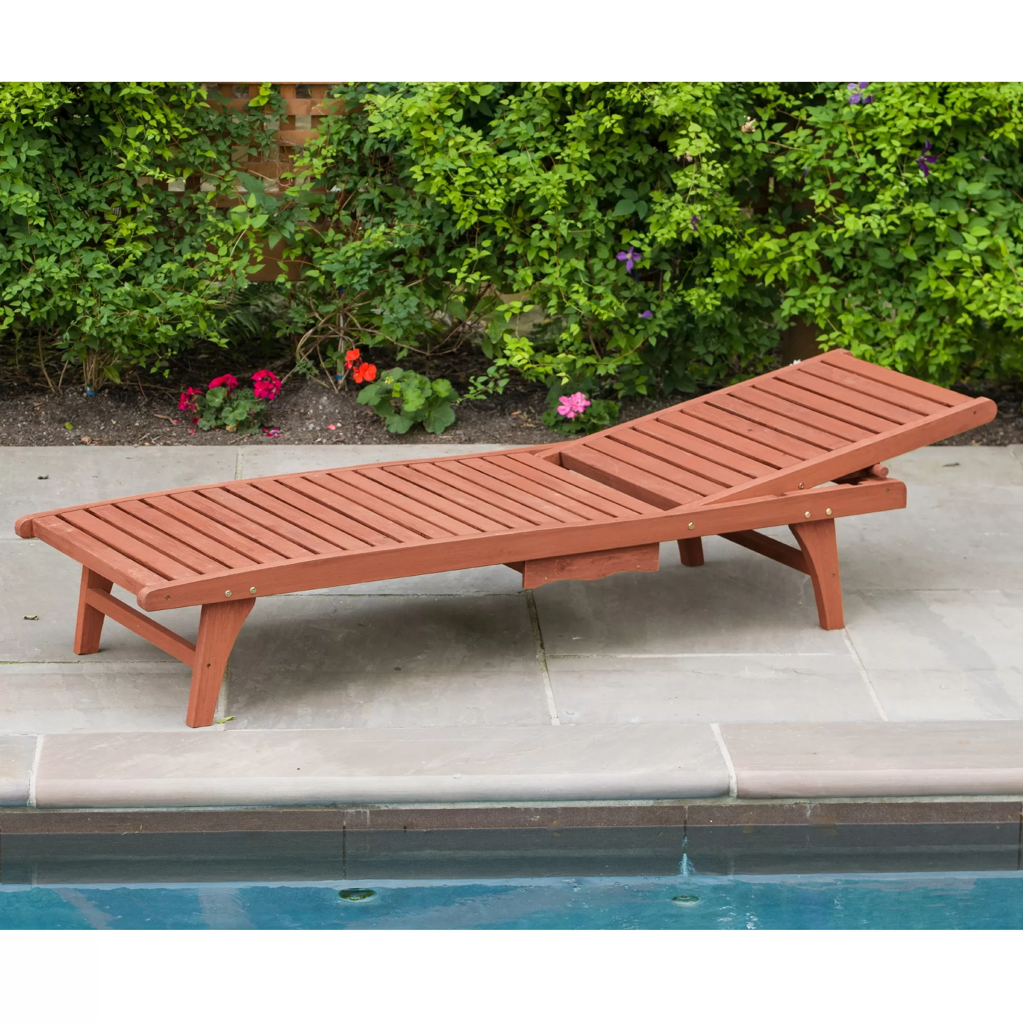 Leisure Season Frame Stationary Chaise Lounge Chair(s) with Solid Seat - Image 2