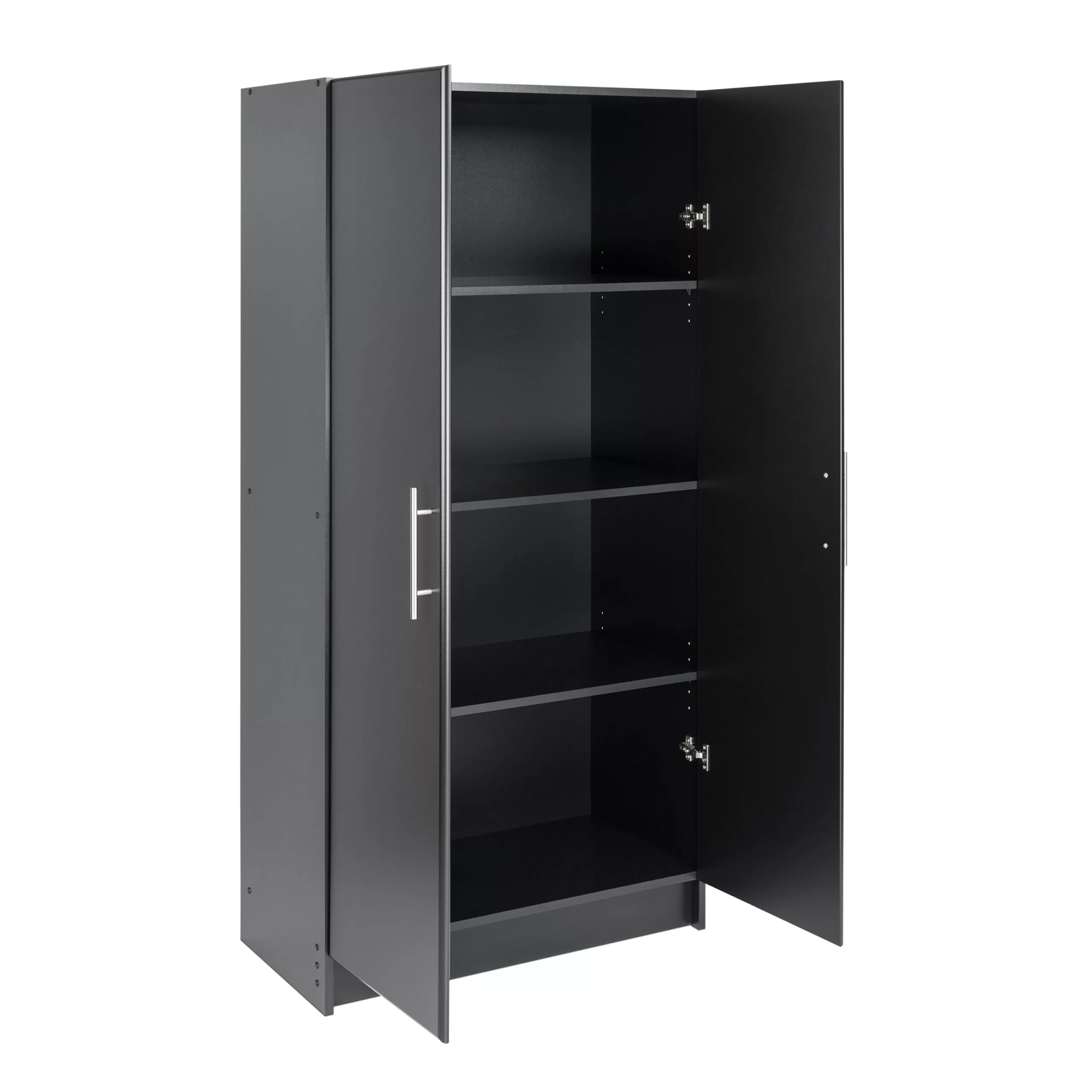 Prepac Elite 32-in W x 65-in H Wood Composite Black Freestanding Utility Storage Cabinet - Image 2