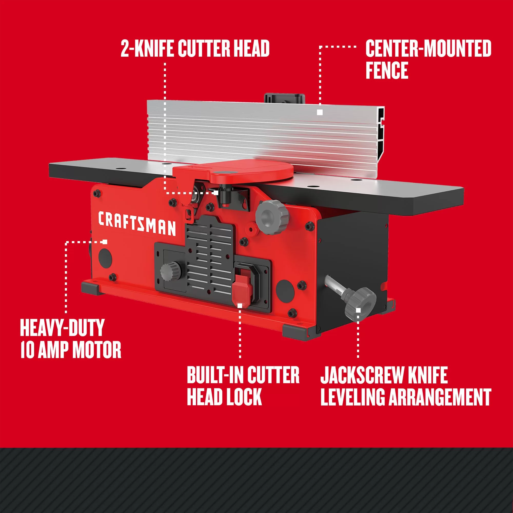 CRAFTSMAN 10 Amps Bench Jointer - Image 2