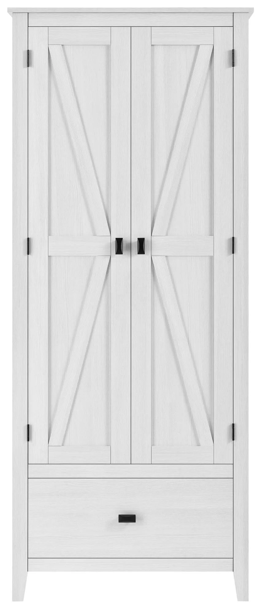 Ameriwood Home Winthrop 29.7-in x 71.9-in H Wood Composite Ivory Pine Freestanding or Wall-mount Utility Storage Cabinet