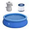 JLeisure 12 Ft x 30" Inflatable Pool Bundle w/ Filter Cartridge & Pump